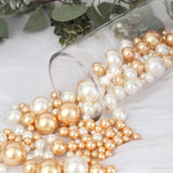 Elegant Off White and Gold Faux Pearl Beads Vase Fillers