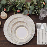 Gold/White Disposable Party Plates