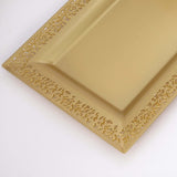 Rectangular Gold Serving Trays