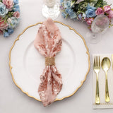 Add Sparkle and Elegance to Your Table with Rose Gold Leaf Vine Napkins